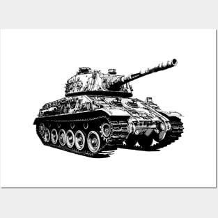 Tank Vintage // Pencil Sketch Posters and Art